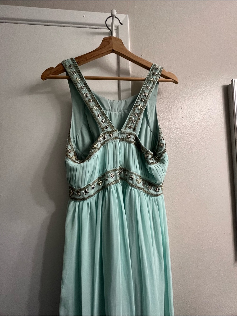 Forever 21 Mint Green Beaded Maxi Dress - Picture 4 of 5